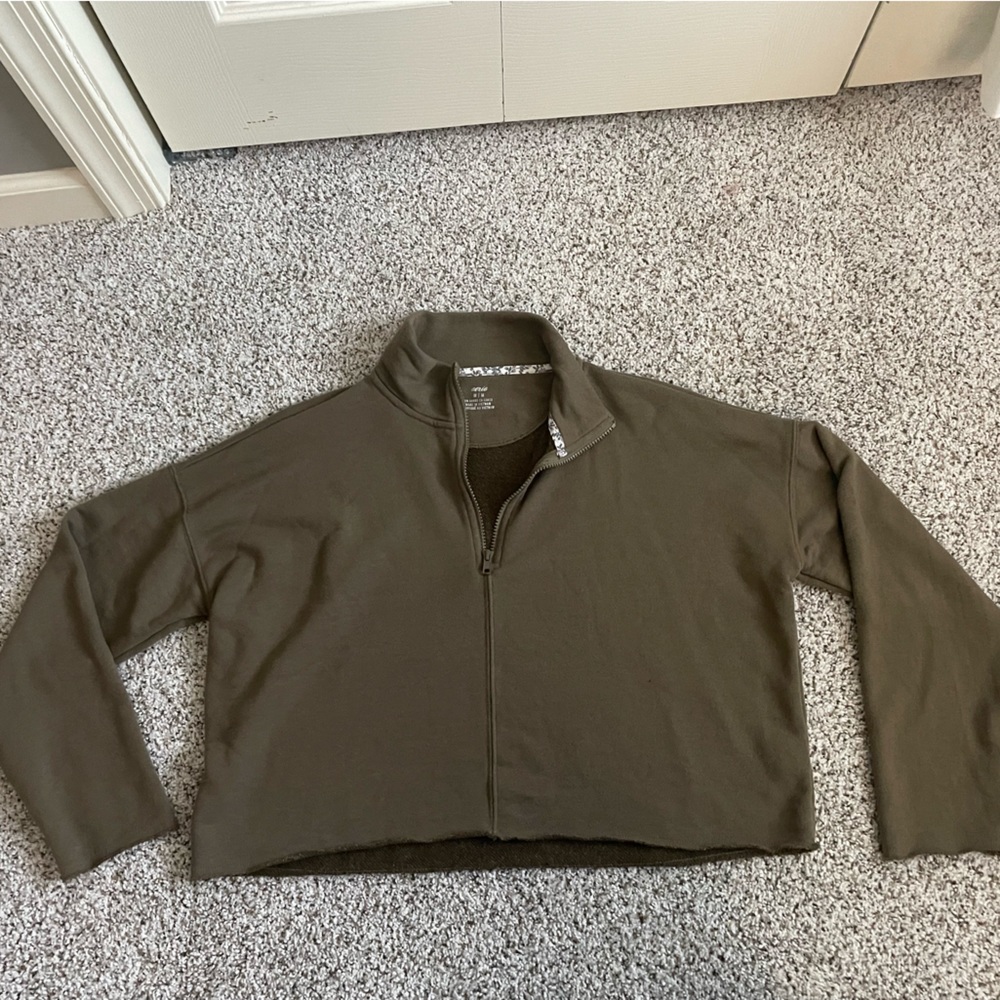 Green Aerie Cropped Sweatshirt